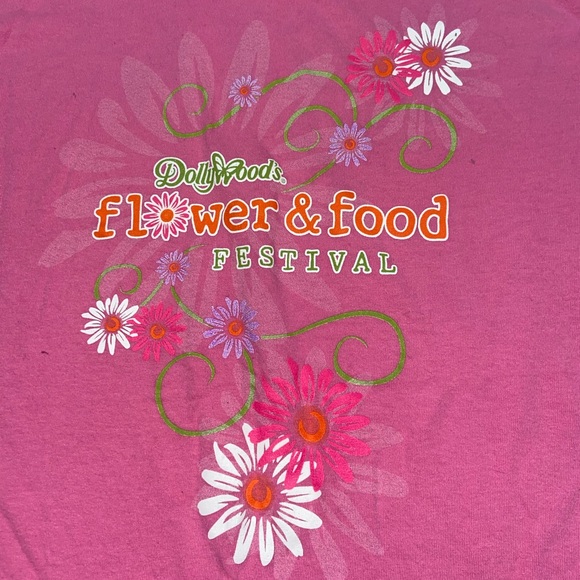 Dollywood Flowers and Food Festival Short Sleeve Tee - Picture 2 of 3